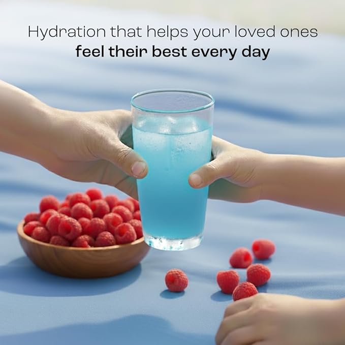 KEY NUTRIENTS Multivitamin Electrolytes Powder No Sugar - Sweet Blue Raspberry Electrolyte Powder - Endurance & Energy Supplement - Hydration Powder - No Calories - 90 Servings - Made in USA