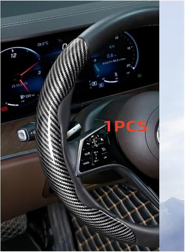 1/2PCS Laser Perforated Steering Wheel Cover, Microfiber Leather and Silicone Non-Slip Grip(1pcs Silver)
