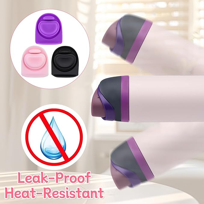 3pcs Replacement Rubber Stopper Seal Compatible with Owala FreeSip 24oz 32oz,Water Bottle Lid Cap Silicone Seal Parts for Owala 16/19/24/32/40oz Spout Gasket Mouthpiece Piece Accessories F2A1