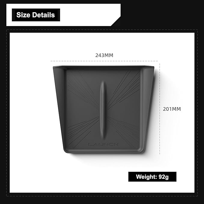 Center Console Silicone Mat for Wireless Charger Compatible with Tesla Model Y Juniper 2025, Silicone Console Phone Charging Pad, Wireless Charging Protector for Model Y Accessories (White)