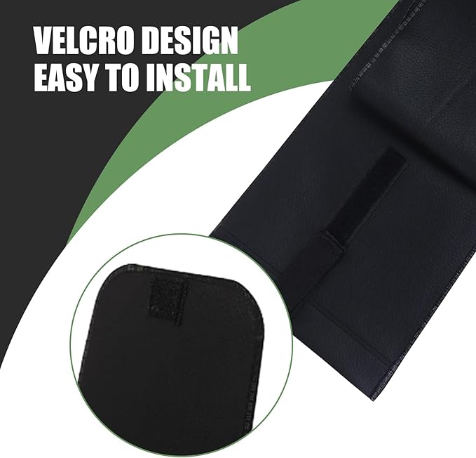Car Umbrella Storage Cover, 23.6" x 6.1" Waterproof Leather Foldable Umbrella Holder, Hanging Storage Bag for Long/Short Umbrellas, Universal Seat Back Organizer for Cars (Black)