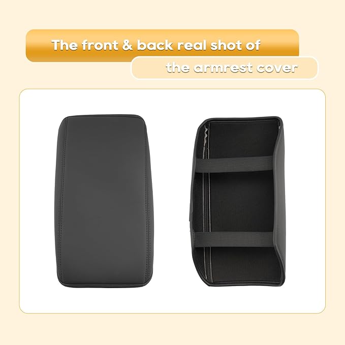 Armrest Cover for 2023-2026 Volkswagen ID.4 (Pro/Pro S/Pro S Plus) Volkswagen ID.4 Accessories Center Console Cover Arm Rest Protector Middle Lid Pad Protector PU Leather, Anti-Scratch,Non-Slip