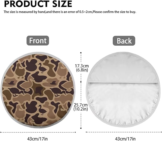 Camo Hunting Steering Wheel Shade Cover for Women Duck Universal Steering Wheel Cover 17 Inch Heat Resistant Car Rudder Sun Block Gift for Birthday
