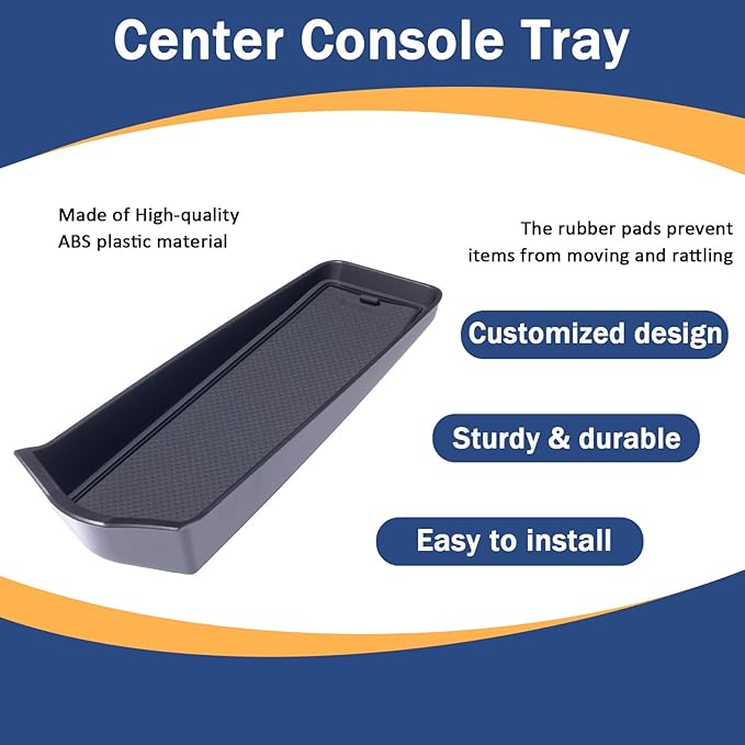 TOPINSTALL Front Center Console Tray Compatible with 2025 2026 Toyota Camry Accessories, Gear Shifter Right Side Console Organizer Inserts Storage Interior Accessories
