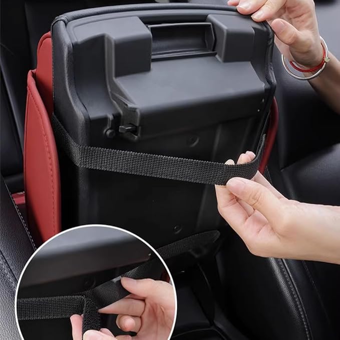 Car Armrest Pad for Lexus GX J150 J120 GX 460 400 GX OR Leather Armrest Box Mat Center Console Cushion Pad Universal Armrest Seat Box Cover Protector,Brown, normal