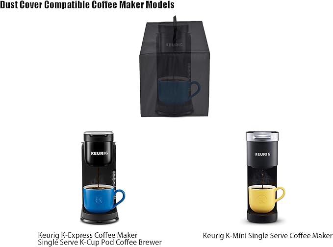 Heavy Duty Coffee Maker Protective Cover Case - Dust-proof Waterproof Sleeve for Keurig K-Express, K-Mini Single Serve K-Cup Pod Coffee Brewer