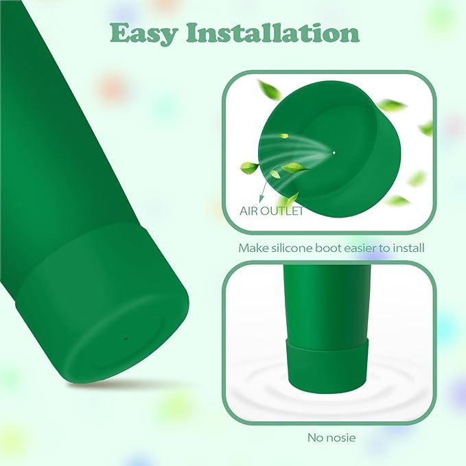 2PCS Silicone Boots for Owala 30oz & 40oz FreeSip Sway Bottles & Tumblers – Non-Slip, Scratch-Resistant, Stability Enhancer for Owala Accessories (Putting Green)