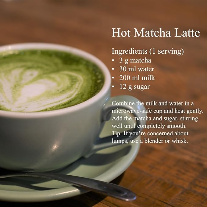 JEAU CHAU Premium Uji Matcha Powder from Kyoto, Japan (3.5oz/100g. 50 servings per bag) Vivid Green Ceremonial Quality Taste, for Lattes & Baking