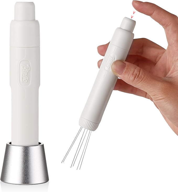 Flick WDT Espresso Distribution Tool - Magnetic Espresso Stirrer Tool with Stainless Steel Retractable Needles, Coffee Needle Distribution Stirrer for Barista