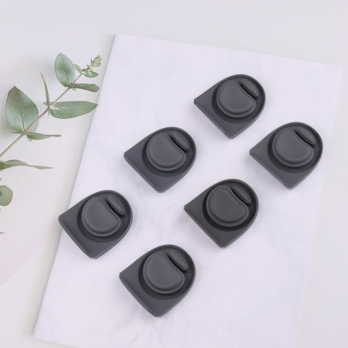 Joshey 6 Pack Rubber Seal Replacement Stopper, Compatible with Owala Freesip 24oz 32oz Water Bottle Spout Lid-Silicone Gasket Replacement Parts (Gray)