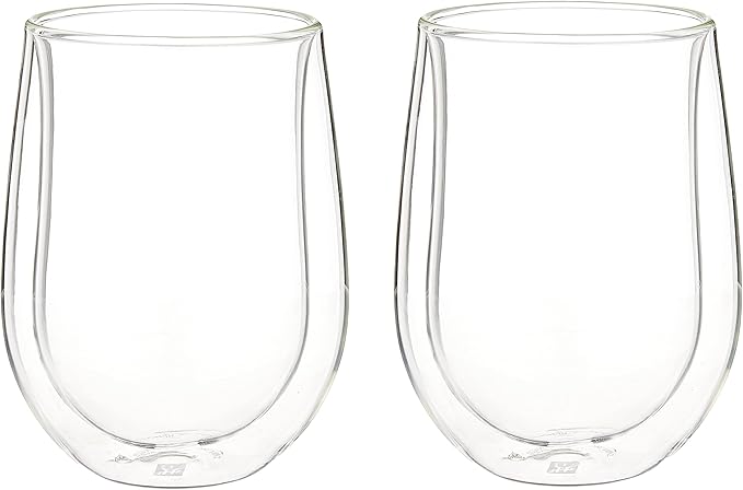 ZWILLING J.A. Henckels Double-Wall Red Wine Glass Set, 12 fl. oz (Pack of 2)