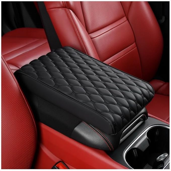 Auto Armrest Cushion Pads for Acura MDX(2013-2016) Accessories Car Centre Console Armrest Pad Durable Material and Easy to Clean-is Waterproof and Anti-Scratch