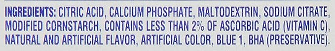 Kool-Aid Unsweetened Blue Raspberry Lemonade Artificially Flavored Powdered Drink Mix, 0.2 Ounce (Pack of 96)