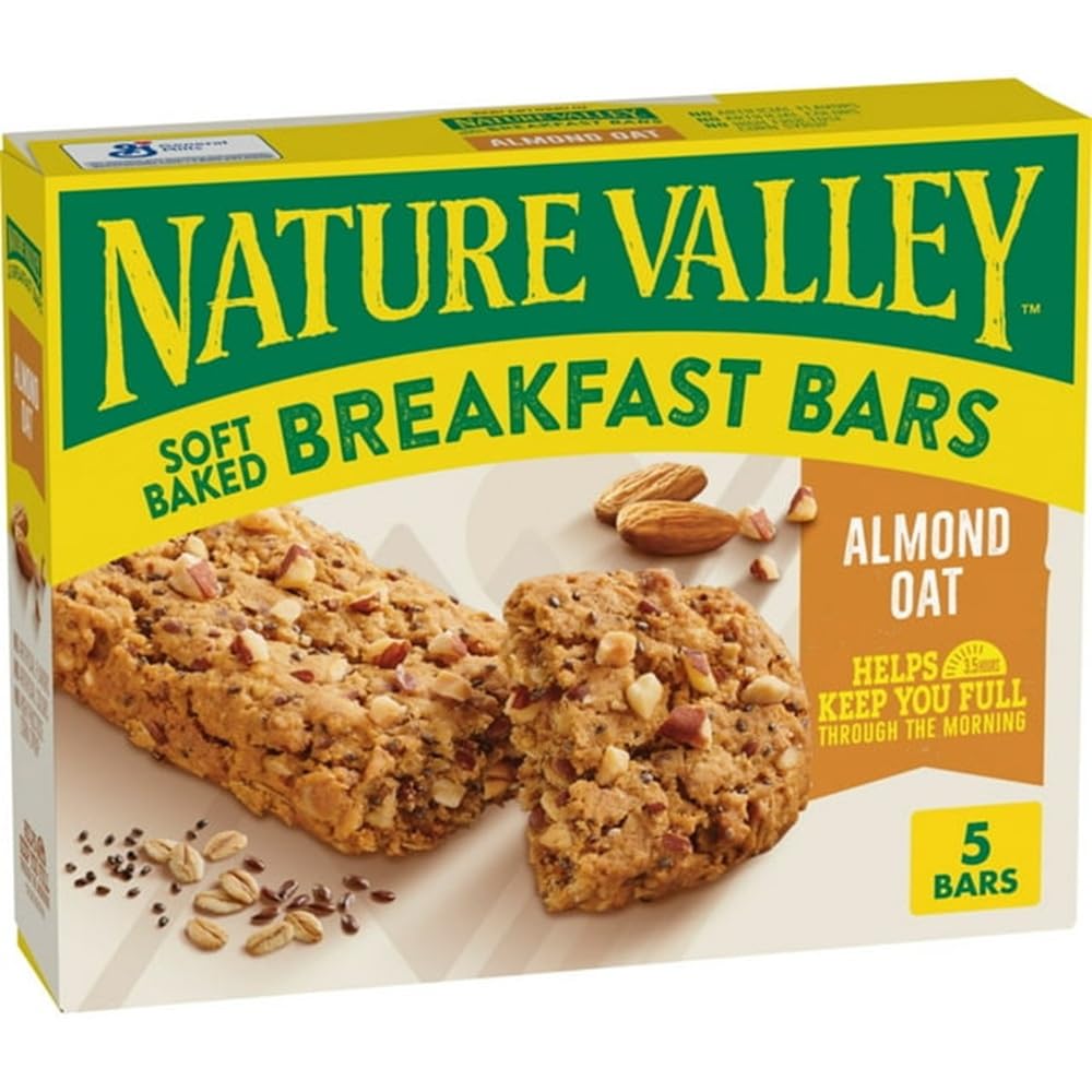 Nature Valley Soft Baked Breakfast Bars, Banana Chocolate Chip, Morning Snacks, 5 Bars, 8.85 oz