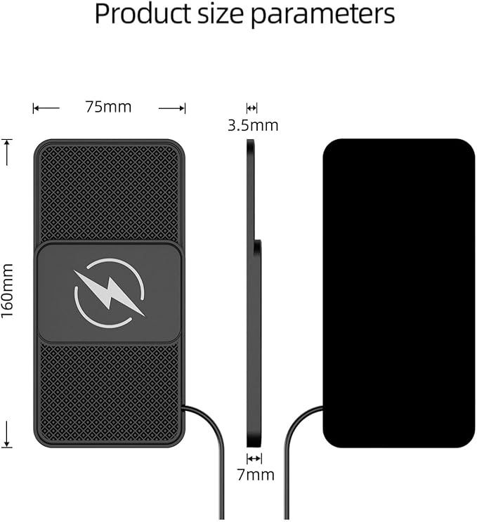 Car Wireless Phone Charger for BMW 7er 740Li 750i 750Li 745e 745Le, Non-Slip Fast Inductive Chargers Charging Pad Type-C Fastcharger Auto Electronic Accessories