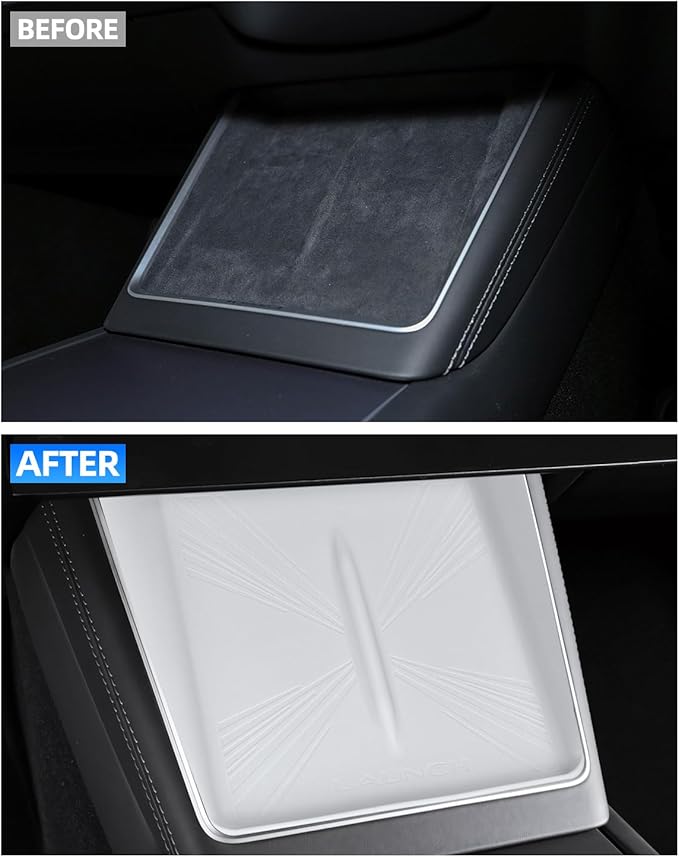 Model 3 Centre Control Wireless Charging Mat，Center Console Wireless Charger Pad Compatible with Tesla Highland Model 3 2024 2025 (Model y Juniper chager mat White A)