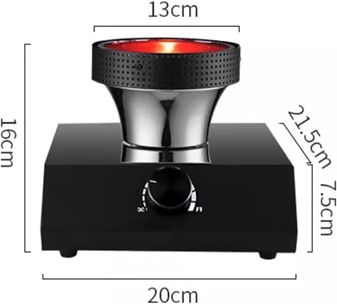 Vacuum Siphon Coffee Maker, Siphon Coffee Maker With Halogen Lamp Heater, Durable Glass, endure temperature extremes crack resistance & Adjustment Temperature for home and professional cafe