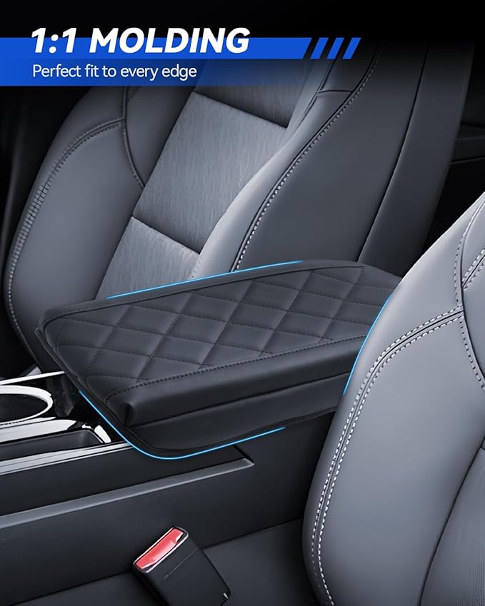 Armrest Cover for 2025-2026 Chevrolet Equinox (LT/RS/ACTIV) Accessories Center Console Middle Lid Pad Protector for Car Elbow Rest-Thickened