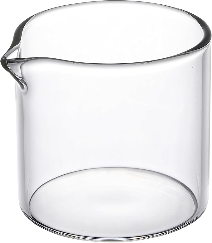 2 Pack Creamer Pitcher, Small Glass Pitcher, Glass Creamer Container, 4 Ounces