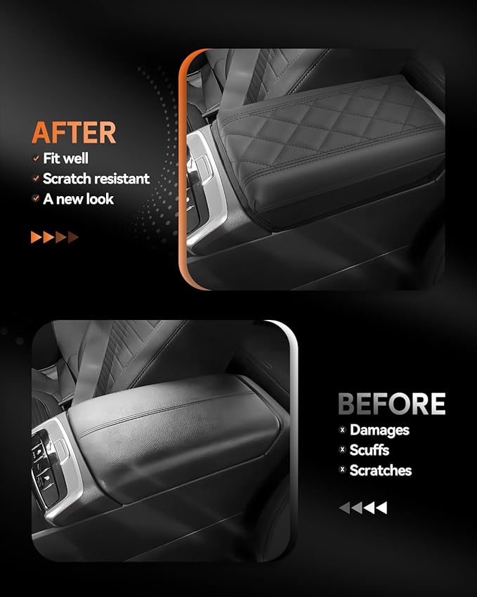 CDEFG for 2022-2025 2026 Hyundai Santa Cruz Center Console Cover Armrest Box Cover for Santa Cruz Pickup (SE, SEL, SEL Activity, XRT, Limited) Accessories Console Arm Rest Protector