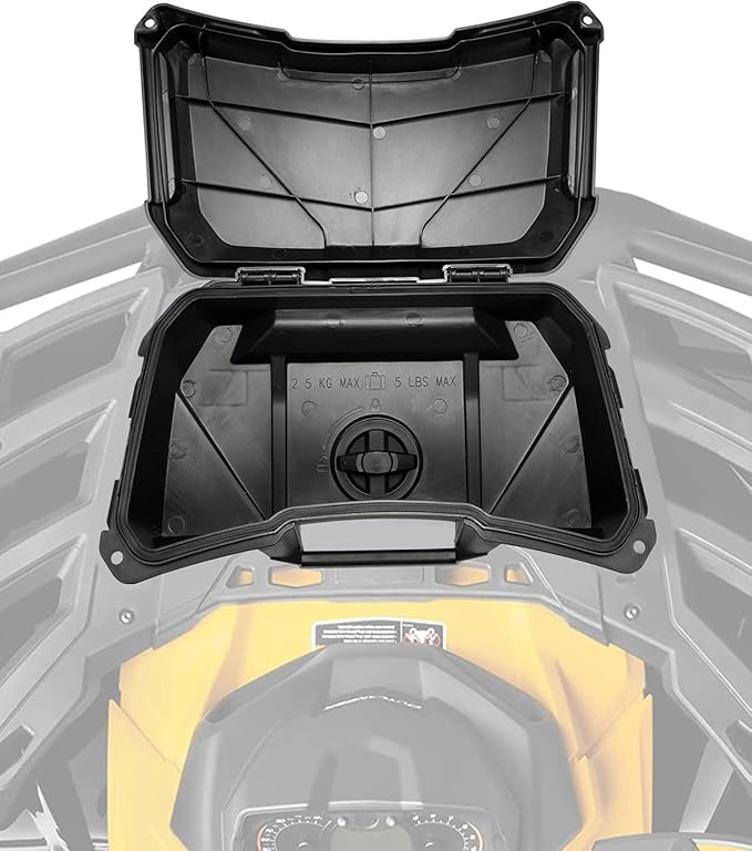 A & UTV PRO ATV Outlander Seat Rack Storage Cargo Box, 2 GAL (7.5L) Front Rear Rack Back Seat Storage Box for Can-Am Outlander G2, G2L L MAX 6X6 Renegade, Replace OEM #708200408