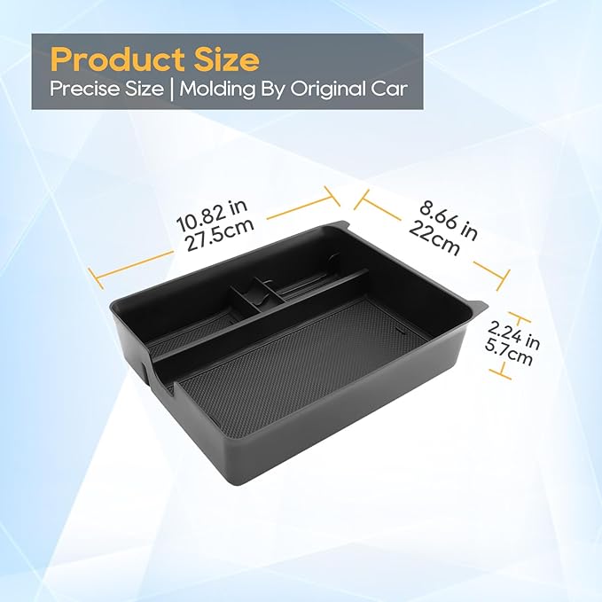 LFOTPP 2026 Passport Center Console Organizer for 2026 Honda Passport Accessories ABS Plastic Armrest Console Glove Tray Compatible with 2026 Honda Passport RTL/TrailSport/TrailSport Elite