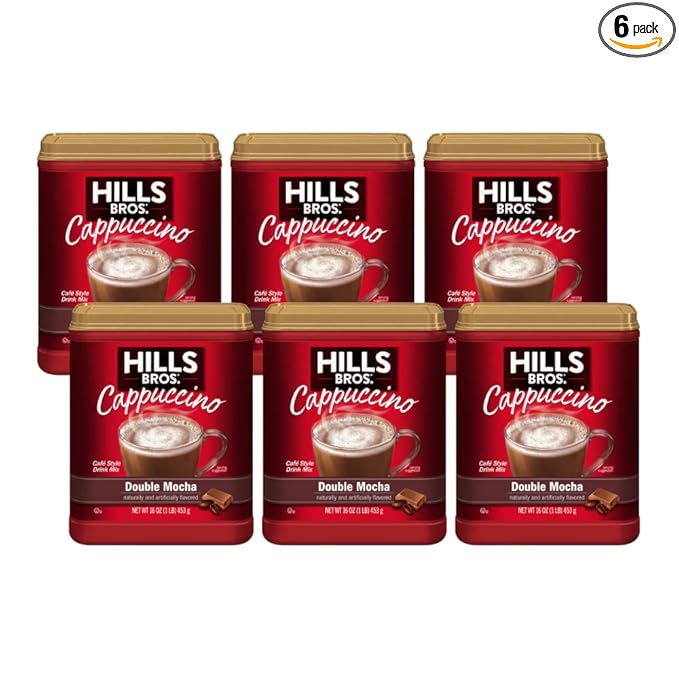 Hills Bros. Cappucinno, Double Mocha (16 Ounce (Pack of 6))