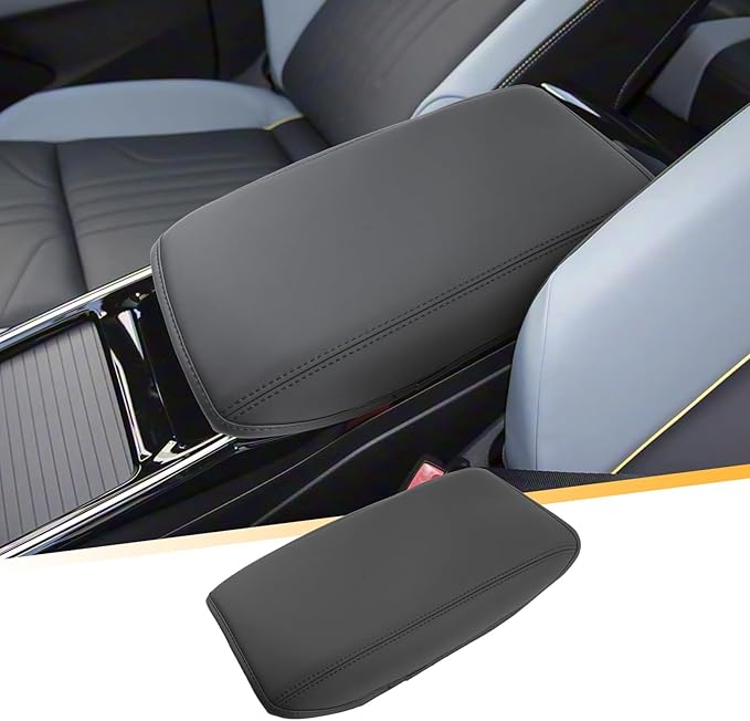 Armrest Cover for 2023-2026 Volkswagen ID.4 (Pro/Pro S/Pro S Plus) Volkswagen ID.4 Accessories Center Console Cover Arm Rest Protector Middle Lid Pad Protector PU Leather, Anti-Scratch,Non-Slip