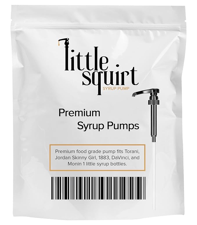 3-Pack Black Coffee Syrup Pumps, Fits 750ml 25.4oz Bottles, Coffee Syrup Dispenser for Coffee Bar