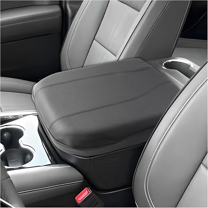 SXCY for 2025 Chevy Tahoe Suburban Armrest Cover for 2025 Chevrolet Tahoe Accessories 2025 Tahoe Center Console Cover 2025 Tahoe Suburban Middle Console Cover (Thin Cover)