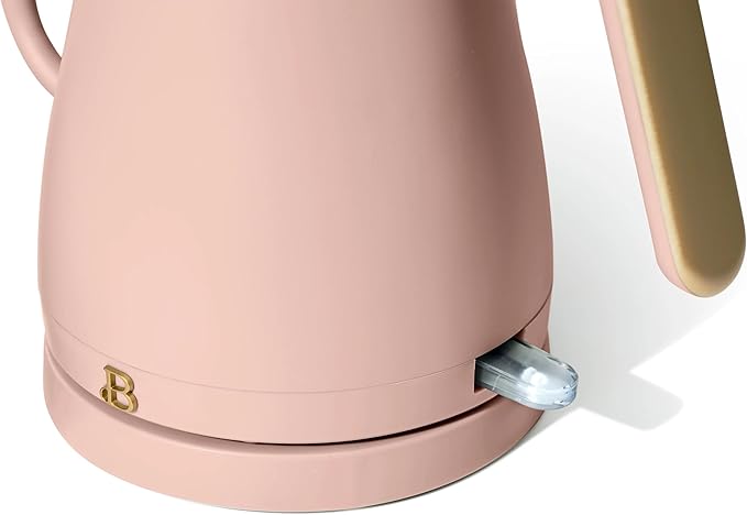 1-Liter Electric Gooseneck Kettle, 1200W Fast Heating Pour Over Coffee and Tea Kettle with Precise Spout (Rose)