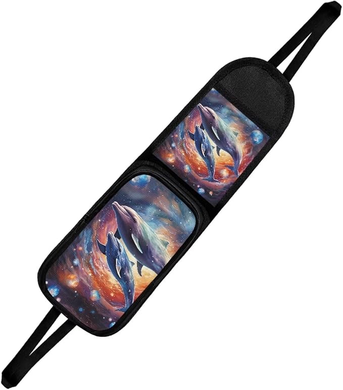 Dolphin Planet Car Seat Side Organizer Car Seat Side Storage Hanging Bag, Car Organizers and Storage Front Seat Multi-Pocket Auto Seat Storage Bag for Mobile Phone, Wallet, Glasses