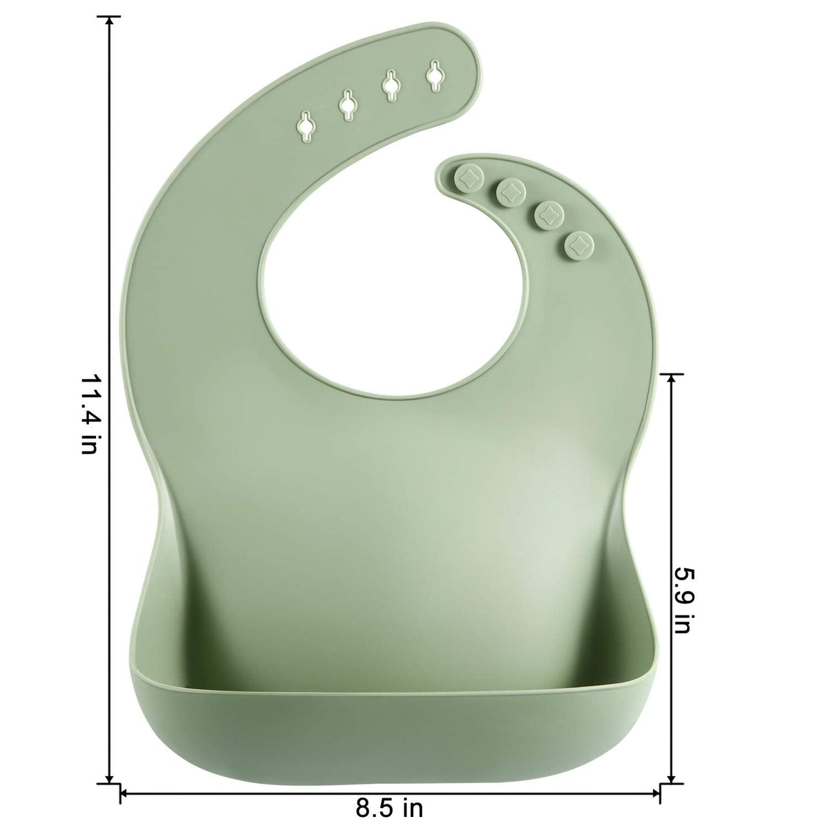 PandaEar Silicone Baby Bibs – Set of 3 Waterproof, Soft & Adjustable Bibs (6–72 Months)