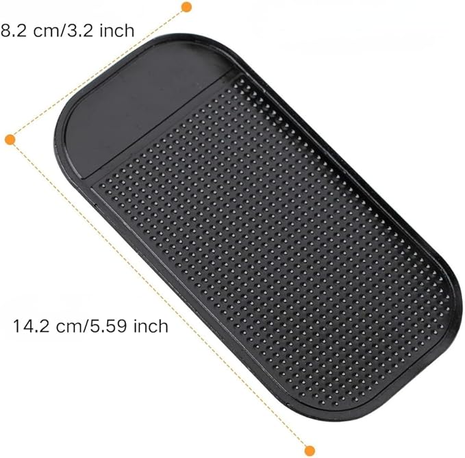 5PCS Extra-Strong Anti-Slip Pad Car Dashboard Sticky Pad Removable Silicone Gel Mat Washable Multi-Purpose PU Gel for Cell Phone Tablet (Green)