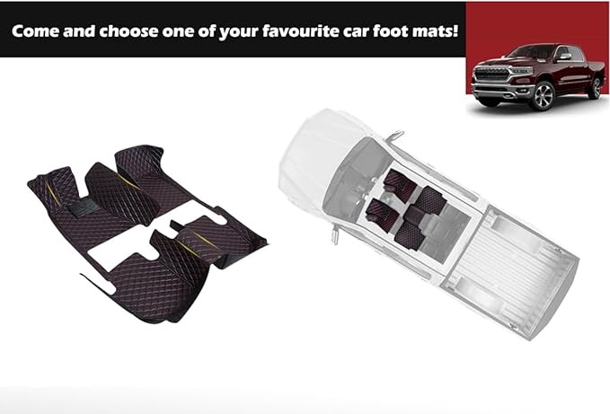 Yaruicar Custom Personalized Floor Mats for Cars Luxury Full Coverage All Car Floor Mats Anti-Slip Leather Car Mat Set Trucks & SUVs Trucks Automotive Floor Mats Liners (White Black Beige)