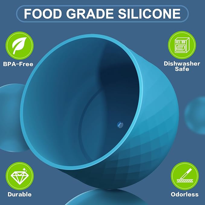 Silicone Boot for Owala Water Bottle 24 oz 32 oz 40 oz, Anti-Slip Protective Sleeve for FreeSip/Twist/Flip Stainless Steel Water Bottles Accessories