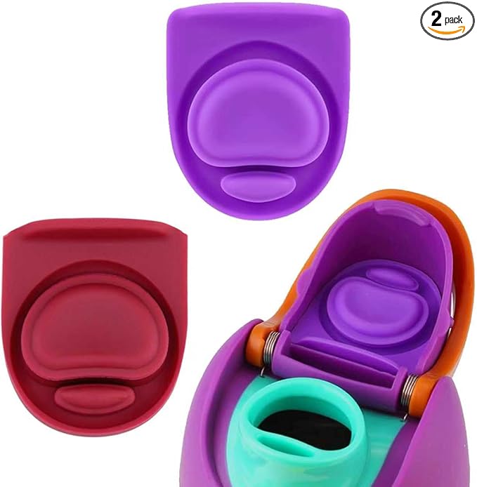 2pcs Replacement Rubber Stopper Seal Compatible with Owala FreeSip 24oz 32oz,Water Bottle Lid Insert Cap Silicone Seal Parts for Owala 16/19/24/32/40oz Spout Gasket Mouthpiece Accessories ZS11