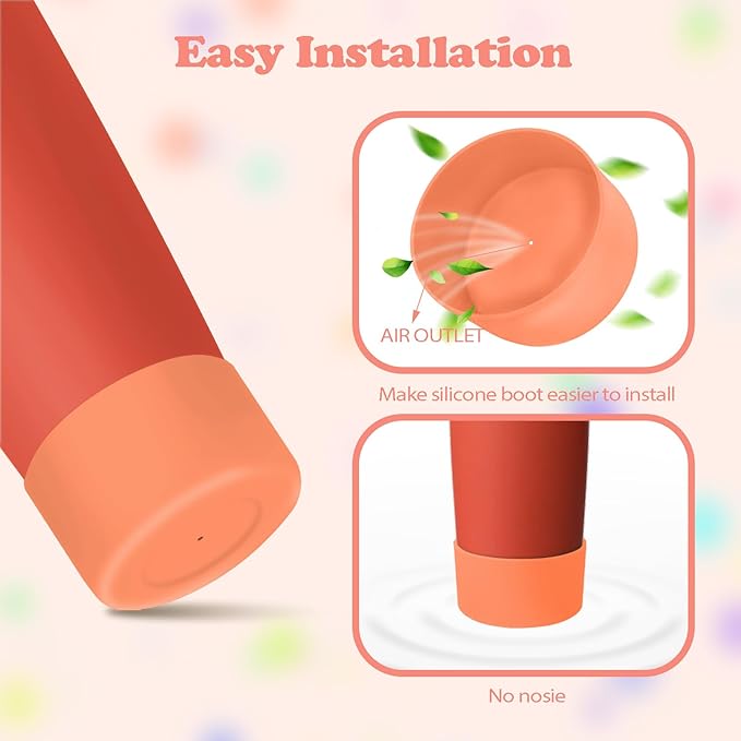 2PCS Silicone Boots for Owala 30oz & 40oz FreeSip Sway Bottles & Tumblers – Non-Slip, Scratch-Resistant, Stability Enhancer for Owala Accessories (Terracotta Sunset)