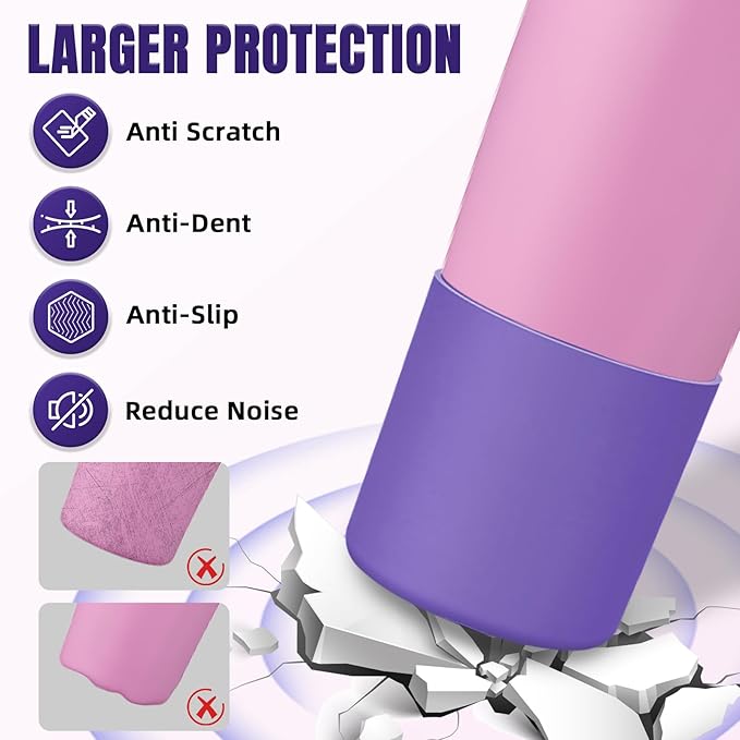 Silicone Higher Boot Compatible with Owala 30oz & 40oz FreeSip Sway Bottles & Tumblers, Large Protection Anti-slip Bottom Cover Sleeve for Freesip Sway Tumbler and Bottle