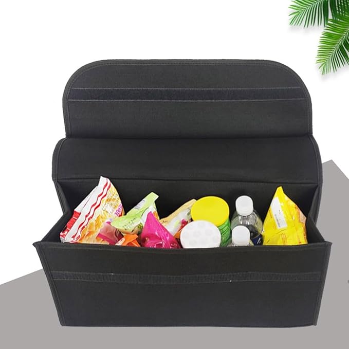 Car Trunk Storage Organize Felt Multiple Pocket Toolbag Practical Car Accessory Organize Bag for Keeping Auto Gear Tidy