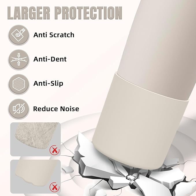 Silicone Higher Boot Compatible with Owala 30oz & 40oz FreeSip Sway Bottles & Tumblers, Large Protection Anti-slip Bottom Cover Sleeve for Freesip Sway Tumbler and Bottle