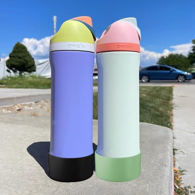 Silicone Boot for Owala Water Bottle 24/32/40 oz, Anti-Slip Protective Sleeve for FreeSip/Twist/Flip Water Bottles, BPA Free, Bottom Bumper Cover Protects Water Bottles from Scratches