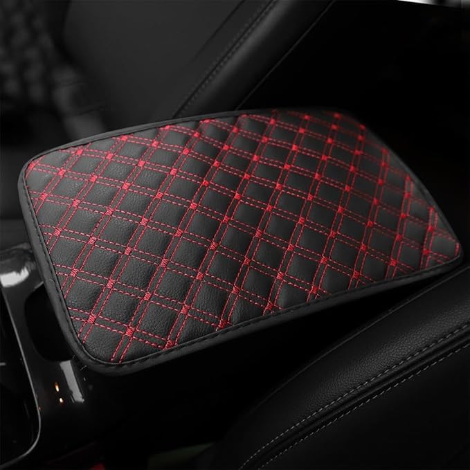 MiOYOOW Car Armrest Cover, Wear Resistant Center Console Pad Waterproof Car Center Console Cushion for Most Car SUV Truck