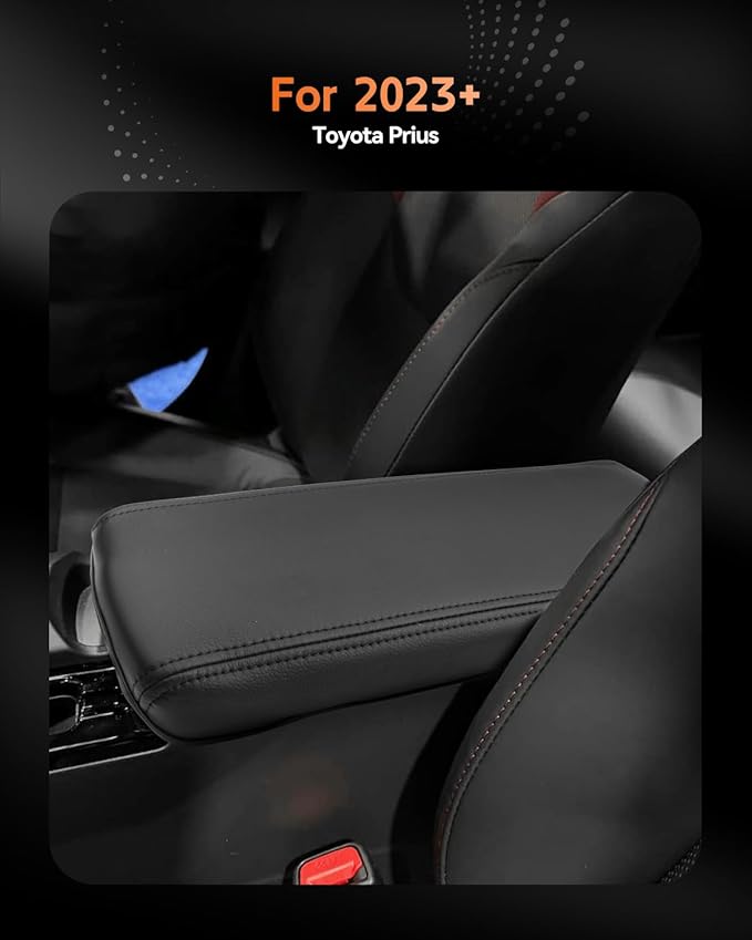 CDEFG for Toyota Prius 2023-2025 2026 Center Console Cover Armrest Box Cover for Prius (LE, XLE, Nightshade Edition, Limited) Accessories Arm Rest Protector