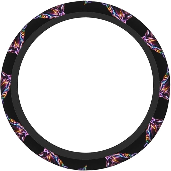 Neoprene Steering Wheel Cover Cool Horse Car Steering Wheel Cover Universal Fit for Most Cars