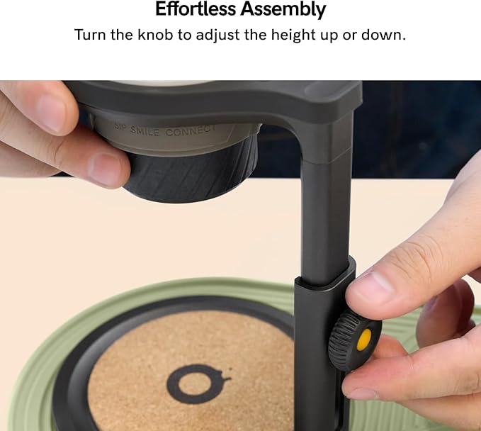 OutIn Detachable Universal Coffee Stand with Cork Pad,Portable Espresso Machine Stand,Pour Over Coffee Stand Easy to Carry
