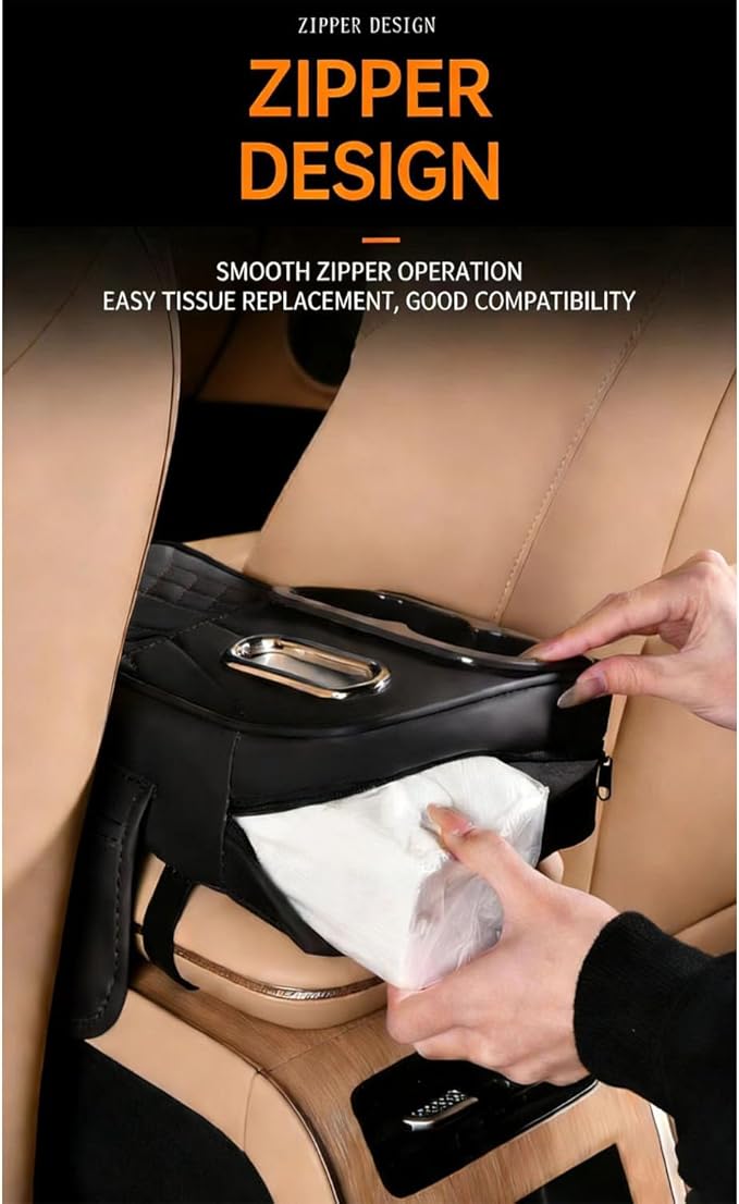 Auto Center Console Cover for Honda HR-V 2023 2024 2025 2026, Leather Waterproof Armrest Seat Box Cover Multifunctional Armrest Cushion Scratch,Black