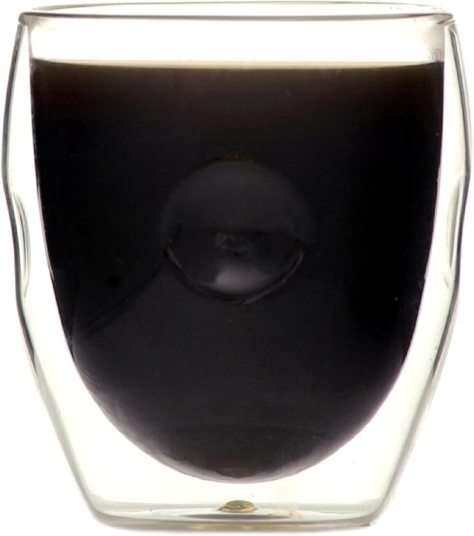 Moderna Artisan Series Double Wall 8 oz Beverage Glasses - Set of 4 Drinking Glasses