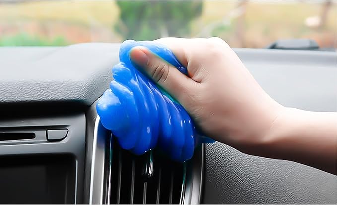 x xotic tech Car Cleaning Gel for Car Detailing Putty Interior Cleaner Slime Reusable Auto Detail Tools Supplies Accessories Valentines Day Gifts for Him Her Men Women Stocking Stuffers Blue 2 Pack