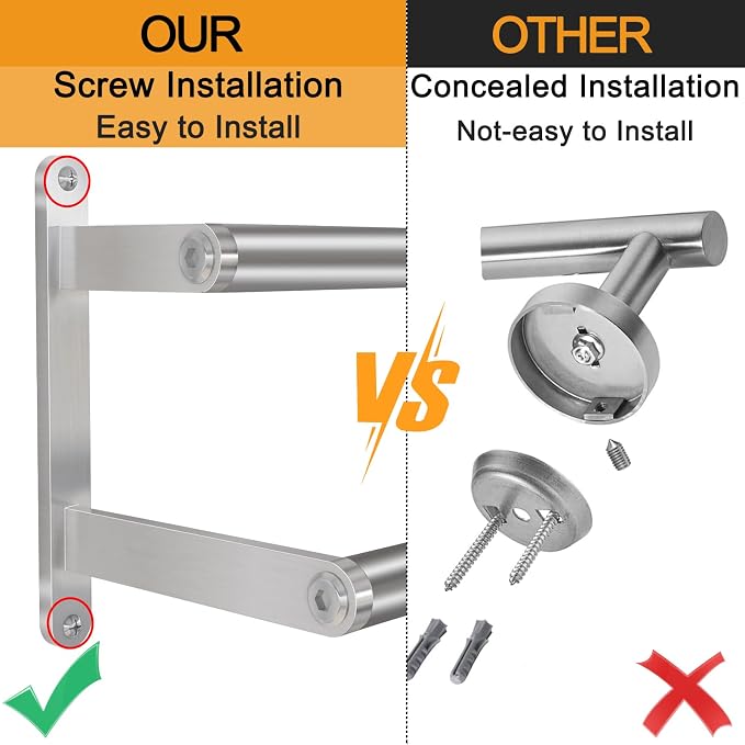 Double Towel Bar, 24Inch Towel Rack for Bathroom, Stainless Steel Double Bath Towel Bar, Wall Mounted Towel Holder, Double Towel Rod Towel Rail Hanger for Wall, Kitchen (Brush Nickel)